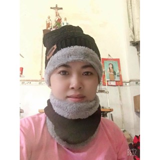Combo mũ Len khăn ống