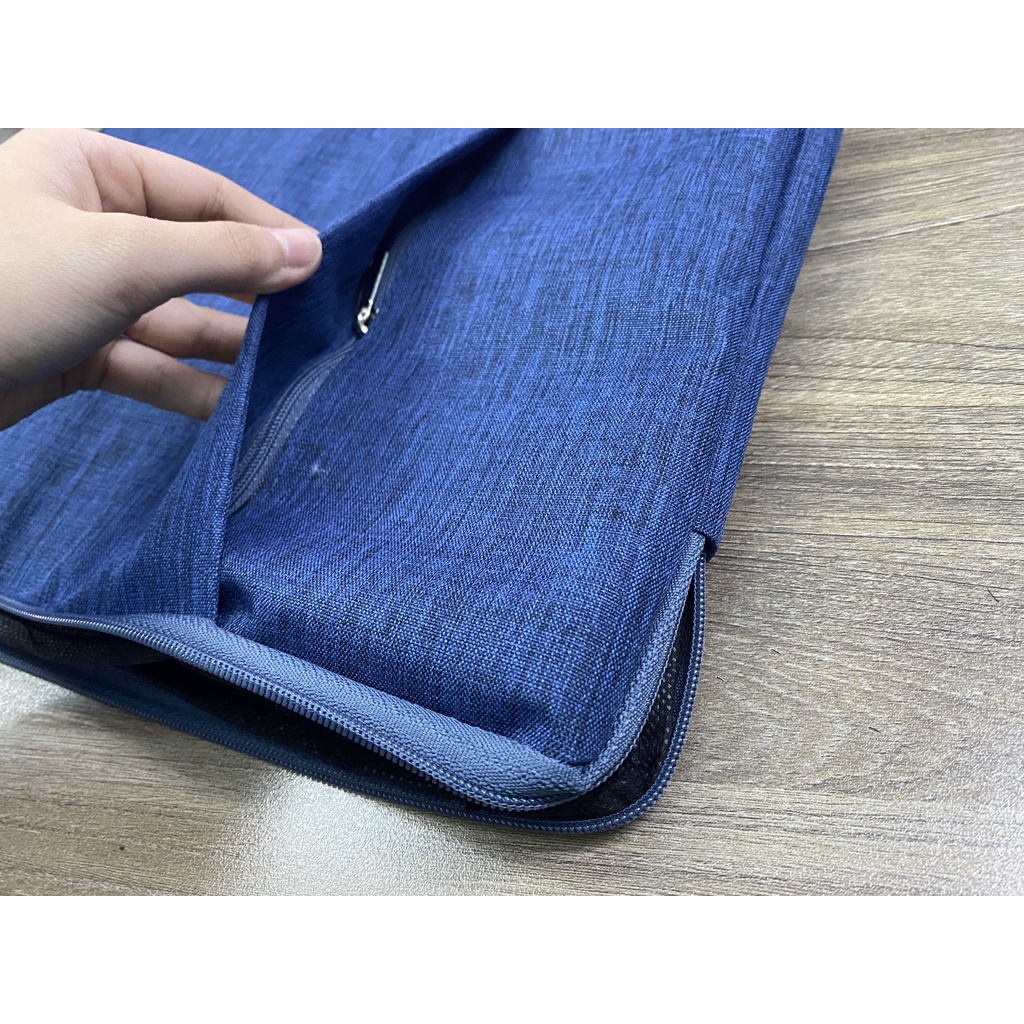 Túi chống sốc vải 2 ngăn dành cho laptop 13inch, 14inch, 15inch màu ngẫu nhiên