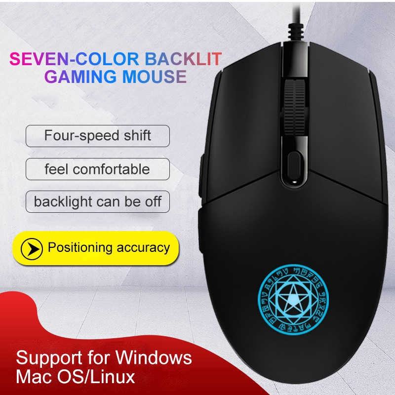 CHUYI chuột Gaming Mouse Optical Ergonomical Mause 3200 DPI Computer Office Game Mice For Dota 2 Gamer Laptop PC