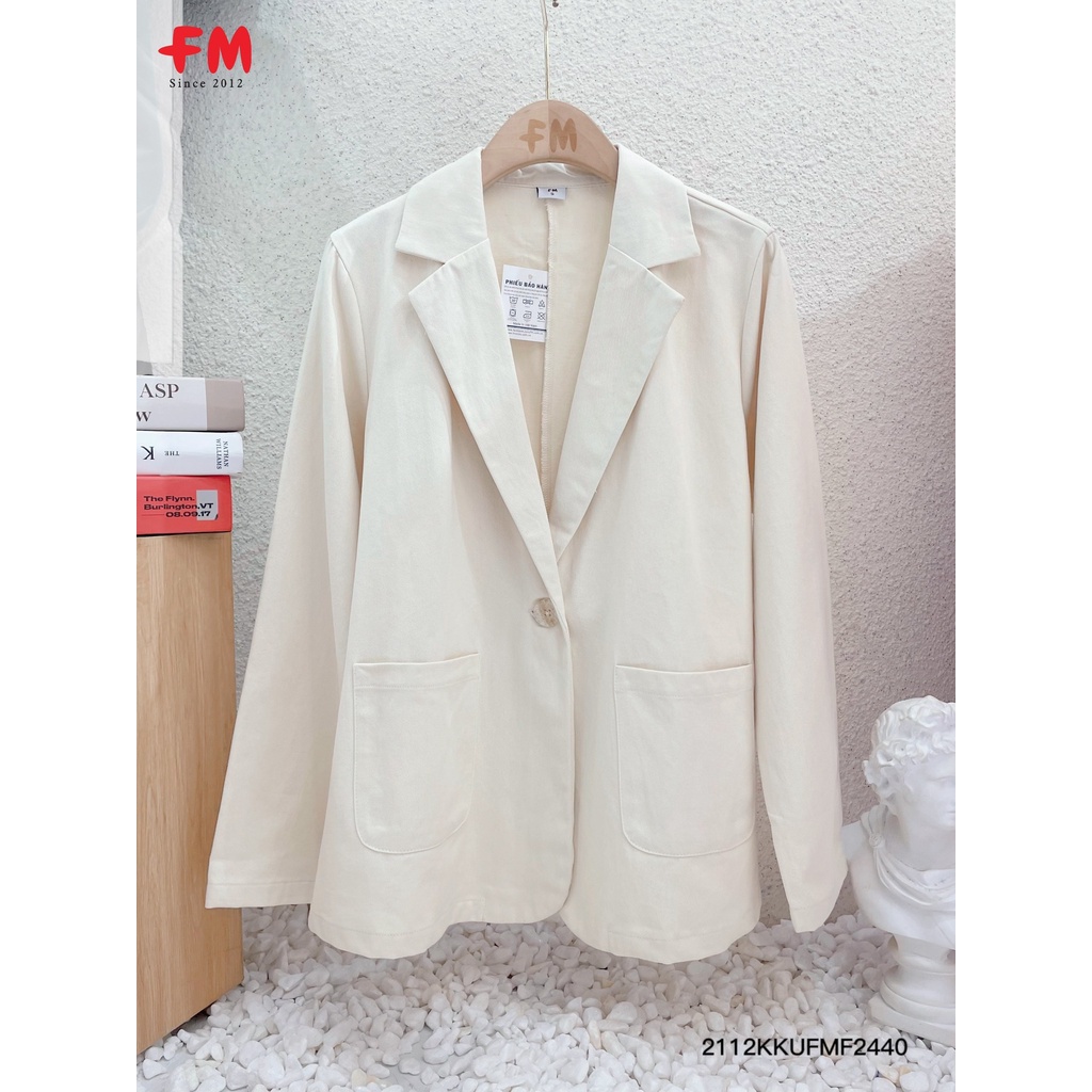 Áo Khoác Blazer Chất Đũi I Áo Vest Công Sở thương hiệu FM STYLE  211224405