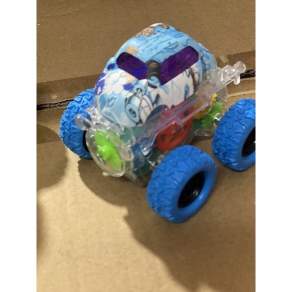 Đồ chơi xe khủng Long quán tính chạy đà mẫu mới có đèn dạng trong suốt