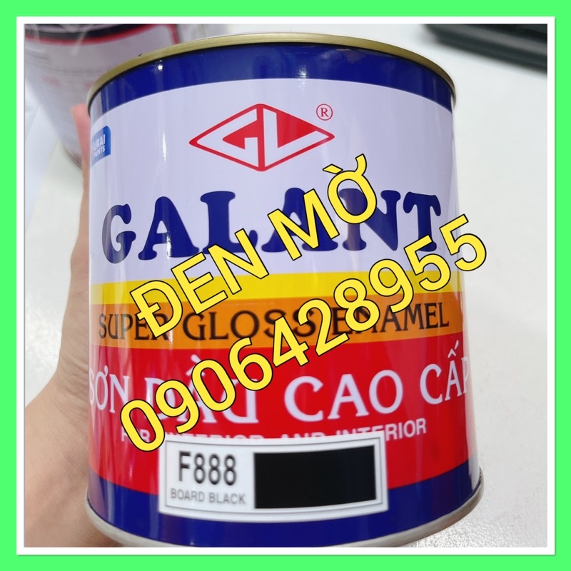 Sơn Dầu  Cao Cấp  GALANT 800ml ( Đen Mờ hàng  chính  hãng  cty Urai PAINTS)