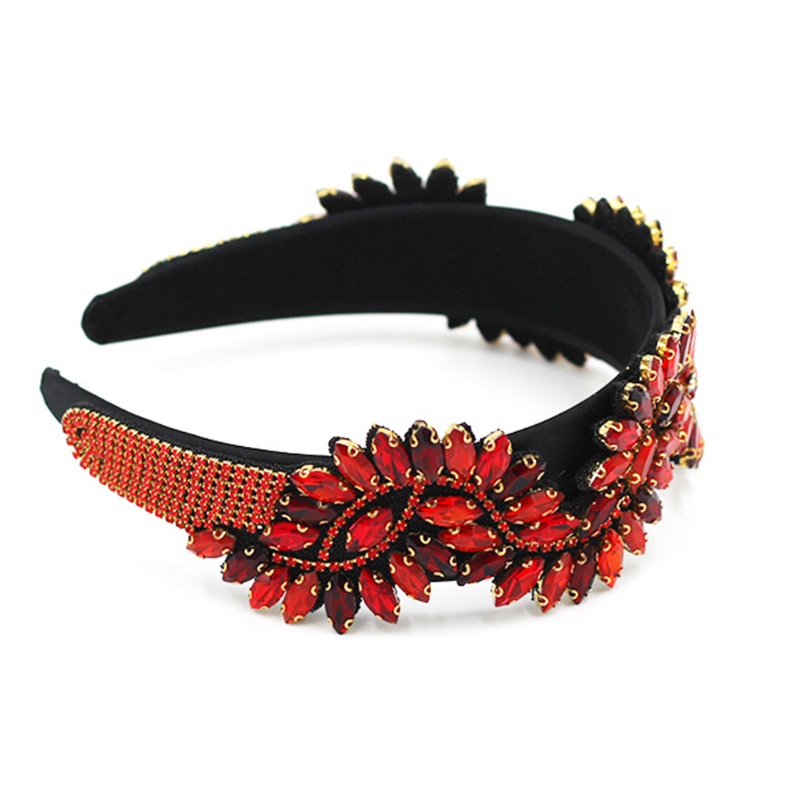 Băng Đô Đính Đá Pha Lê Nhiều Màu Hình Chữ S Phong Cách Baroque Phương Tây Sang Trọng Dành Cho Nữ