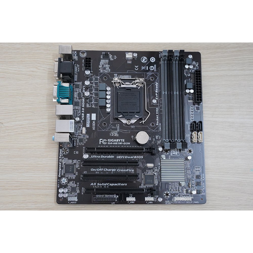 [Mã 254ELSALE giảm 7% đơn 300K] MAINBOARD GIGABYTE H81 - D3H 4 KHE RAM full cổng sạch đẹp