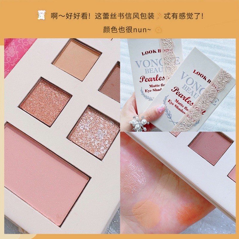 Bảng phấn mắt kèm má hồng siêu tiện lợi