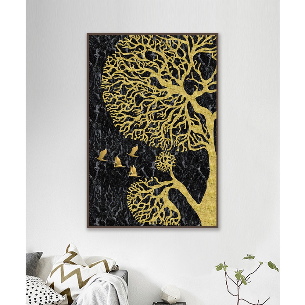 In hình ép gỗ Laminate TRANH TRỪU TƯỢNG - Mẫu 32 (1 HCN 40x60, 50x75, 60x90). In ảnh theo yêu cầu