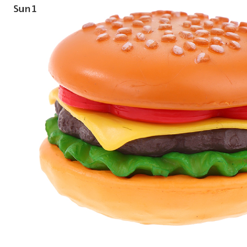Sun1 &gt; Móc Khóa Handmade Hình Hamburger Mô Phỏng Mới