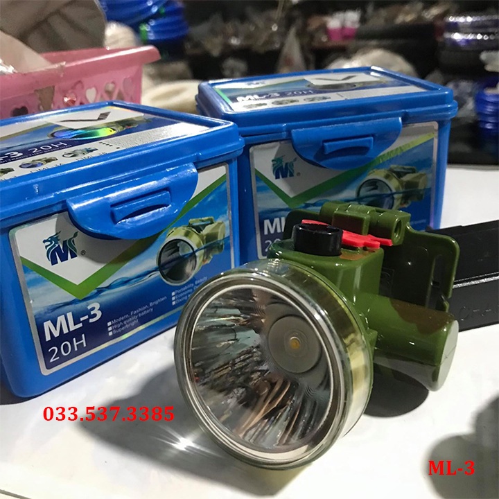 Đèn pin siêu sáng, đèn pin đeo đầu ML3