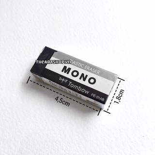Gôm tẩy TOMBOW MONO - MONO Plastic Eraser (Black)