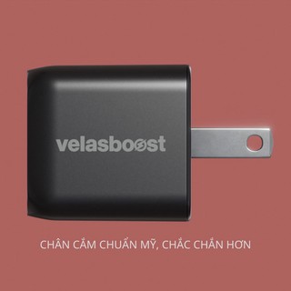 Sạc nhanh Velasboost 33W GAN (PD, PPS, QC)