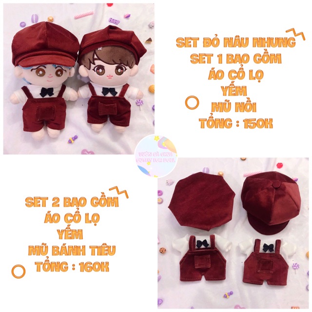 SET OUTFIT CHO DOLL 20cm