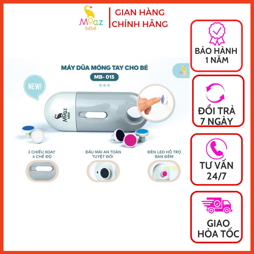 Máy mài móng tay cho bé, máy dũa móng tay cho bé moaz bebe MB-015