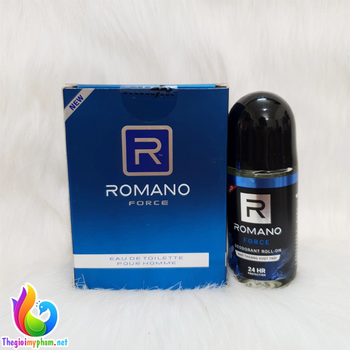 Combo Nước Hoa Nam Romano Force 50ml + Lăn Romano Force 50ml