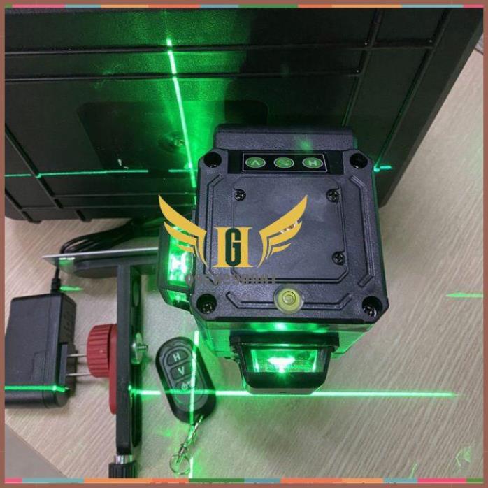 Máy Bắn Cốt 12 Tia Xanh Máy Cân Bằng Laser Ma kita Điều Khiển Từ Xa, 2 Pin Sạc, Tặng Kèm Chân Trụ 1m2