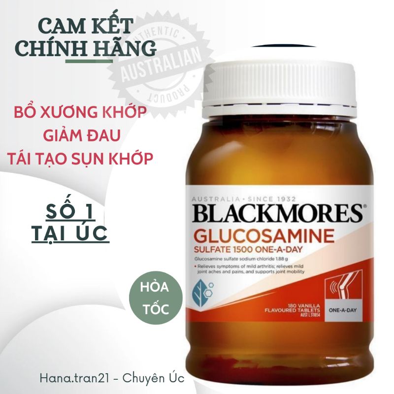 Viên bổ xương khớp  Glucosamine Blackmores 180 viên