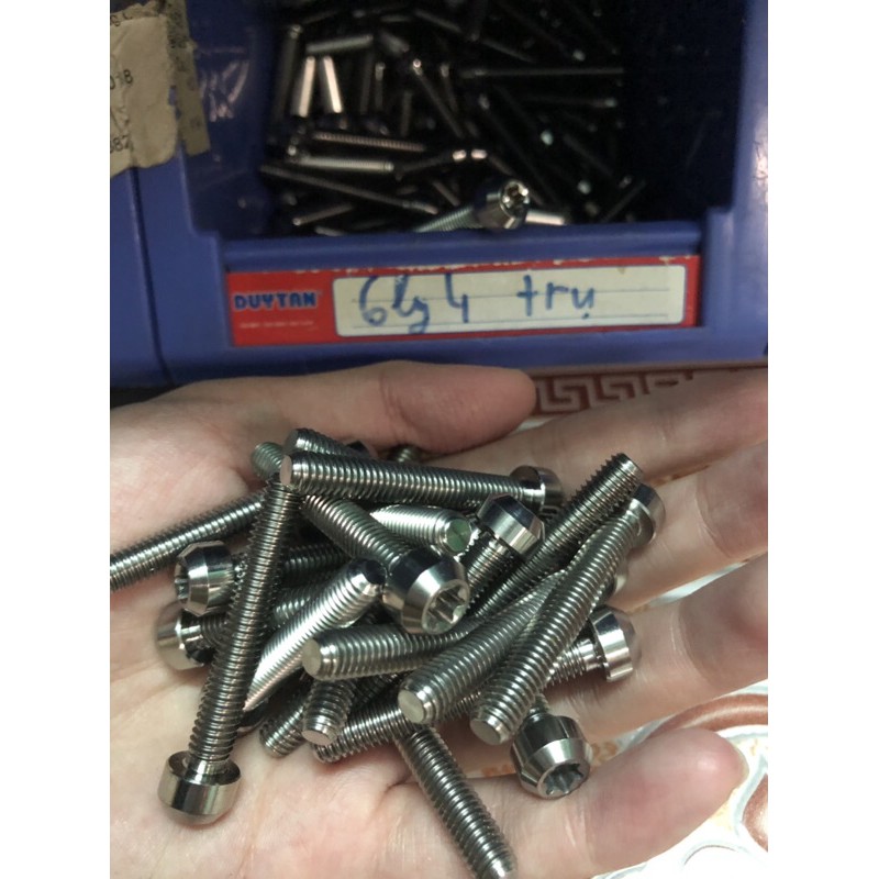 Ốc 6ly đầu trụ titan GR5