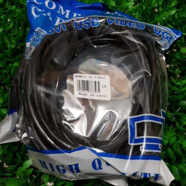 Combo 10 Sợi Dây Cáp Tín Hiệu HDMI 5m Tròn Đen Chuẩn 1080dpi