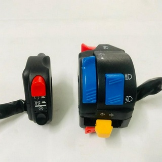 Bộ 2 Cùm Công Tắc FZ trái và phải Passing/on/of gắn xe máy (màu Đen) Cực Tốt, Mua Ngay. ( Hàng Cty màu Đen)
