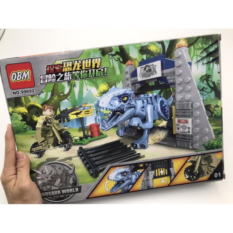 [Khai trương giảm giá] LELEGO SPARK_Lắp ráp lego công viên khủng long bạo chúa - 204 miếng