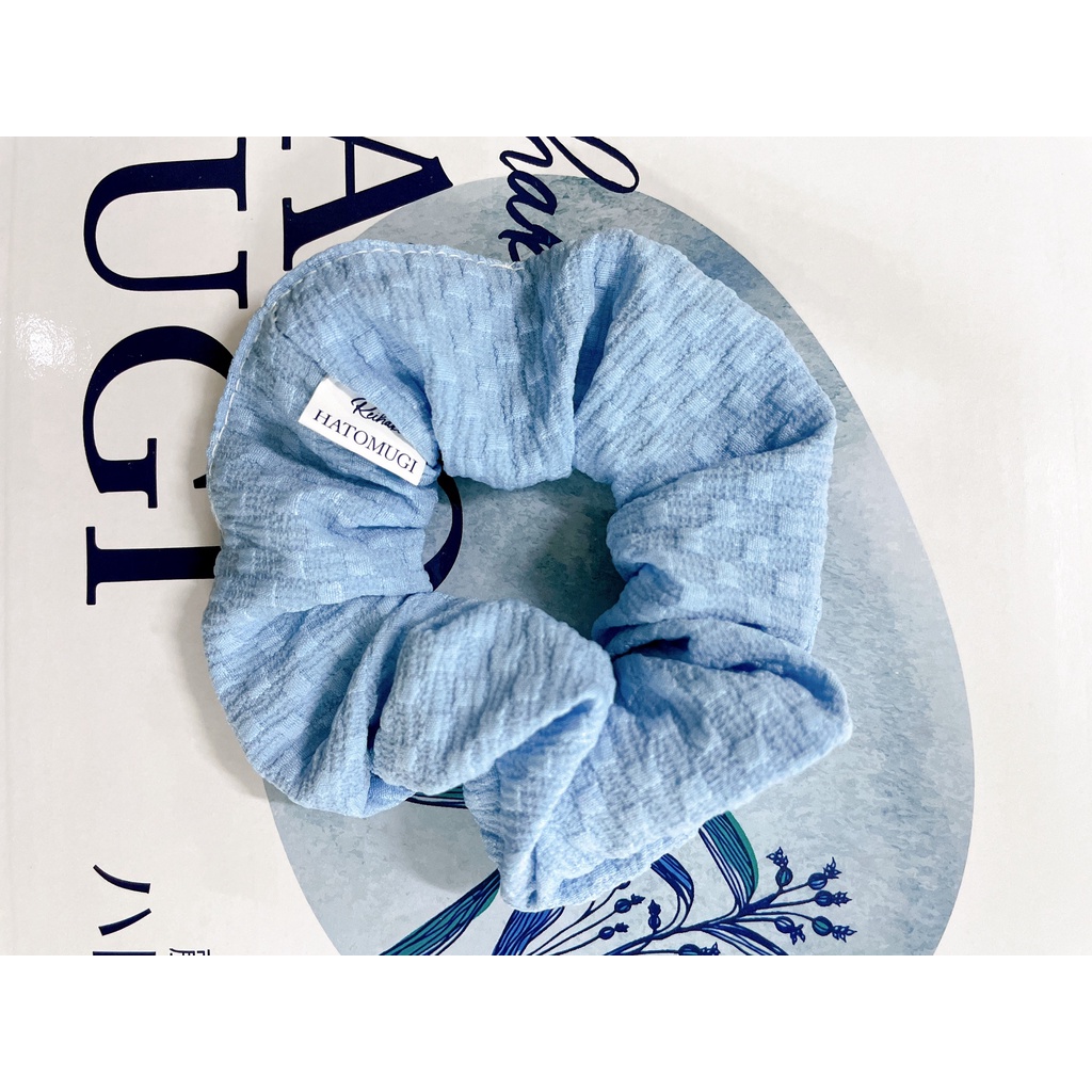 [HB GIFT][HÀNG TẶNG KHÔNG BÁN]  DÂY BUỘC TÓC VẢI SCRUNCHIES HATOMUGI