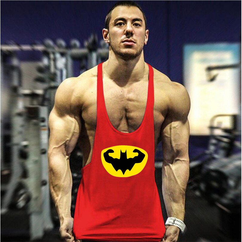 Áo thun 3 lỗ in hình Batman phong cách thể thao