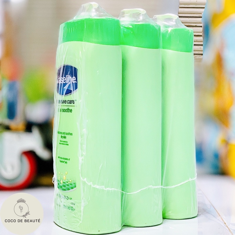 SỮA DƯỠNG THỂ LÔ HỘI LÀM DỊU DA VASELINE ALOE SOOTHE MỸ