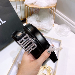 Thắt lưng nữ - dây nịt nữ - dây lưng chữ DR đính đá