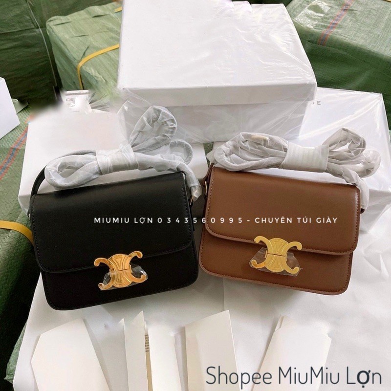 TÚI CE.Li.Ne VUÔNG DA TRƠN KHOÁ X   IB TRƯỚC