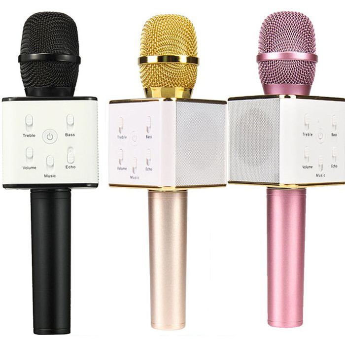 [Mã ELHACE giảm 4% đơn 300K] Micro karaoke Q7 tích hợp loa Bluetooth