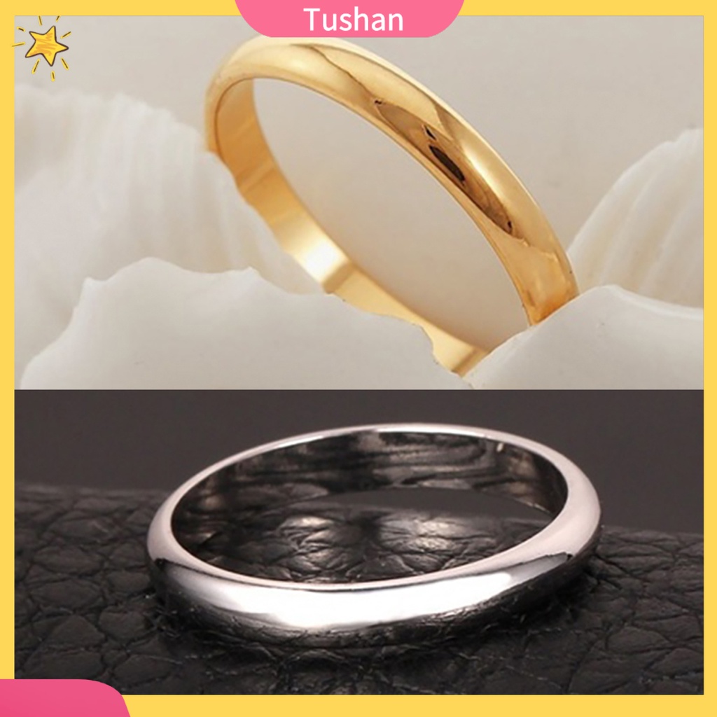 Nhẫn titan đơn giản tinh tế đẹp mắt cho cặp đôi