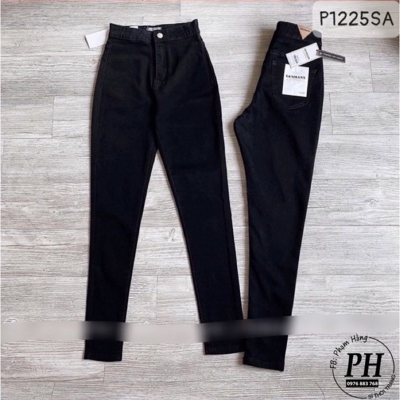 Quần Jeans Nữ Màu Đen - Quần Jeans Nữ Màu Đen, Dáng Bó Không Bao Giờ Lỗi Mốt