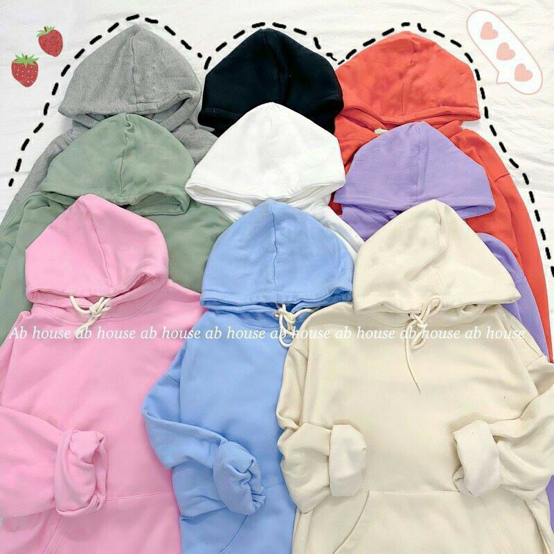 [RẺ VÔ ĐỊCH] Áo Hoodie Trơn Basic Unisex Nhiều Màu