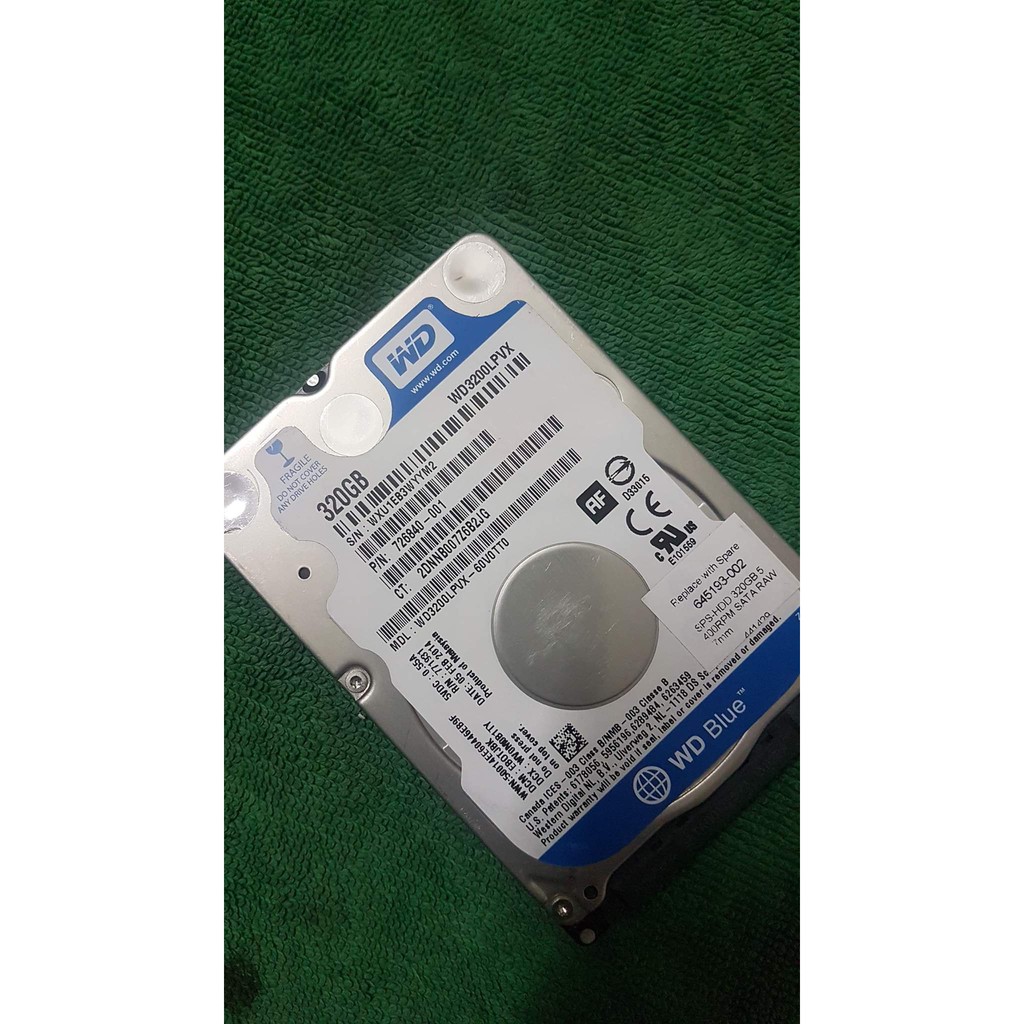 Ổ cứng laptop 320g seagate, western, toshiba... { Bảo hành 6 tháng }