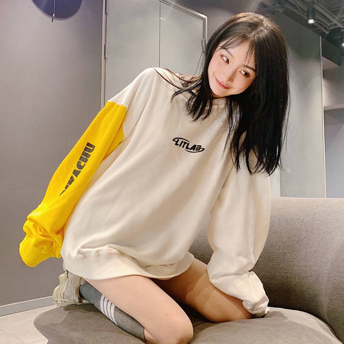 Pokemon pikachu print long sleeve Sweatshirts INS Korean style loose women casual clothes | BigBuy360 - bigbuy360.vn