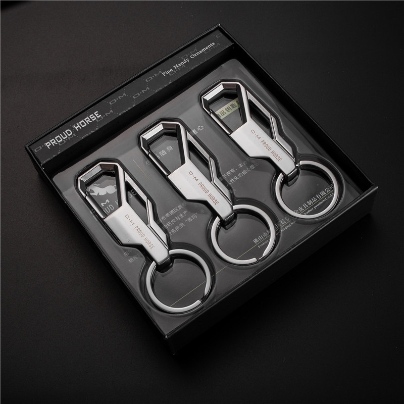 Móc Chìa Khóa Xe Máy, Móc Treo Chìa Khóa ô tô Cao Cấp Proud Horse Có Chốt Móc Đĩa Quần Bằng Inox Cao Cấp F1 OM045