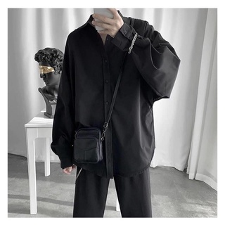 Áo Sơ Mi Đen Nam Nữ Unisex