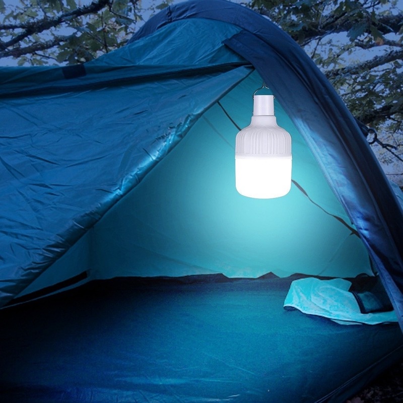 Đèn LED Cắm Trại 60W/130W Có Thể Sạc Lại Bằng Cổng USB
