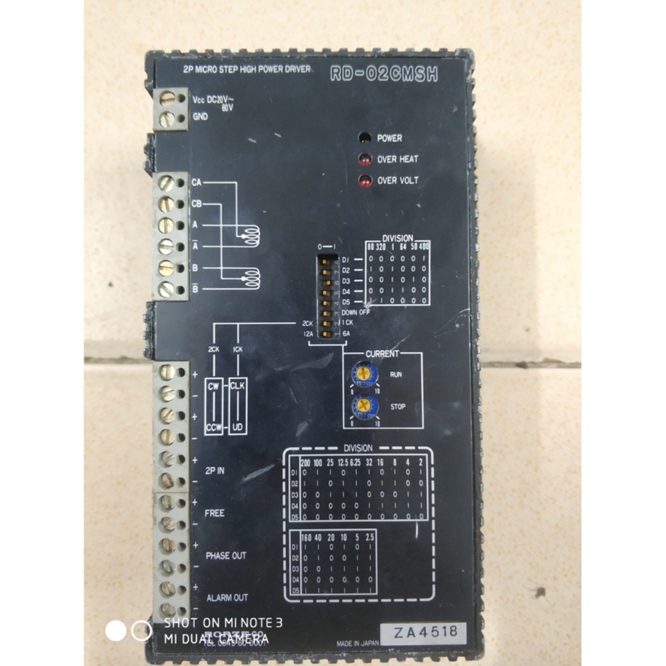 Driver 2 pha công suất lớn ( 12A/pha, 80.000 xung/vòng) cho động cơ bước