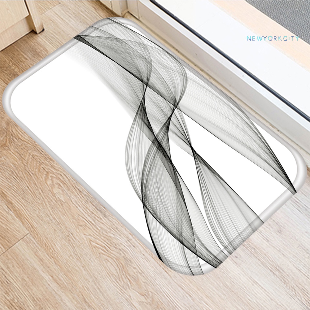 Thảm lót cửa chùi chân Chống Trượt In Họa Tiết Bắt Mắt