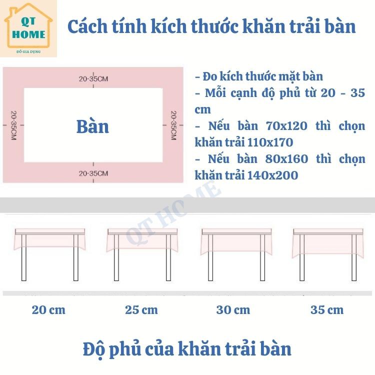 Khăn Trải Bàn Cao Cấp Bằng Vải Lanh Cotton Màu Xám Nhạt Viền tua rua