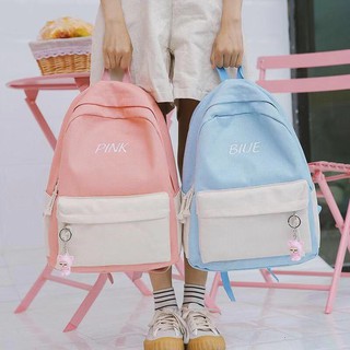 Balo nữ mùa hạ cặp sách học sinh,sinh viên ulzzang phiên bản Hàn quốc vải casvan