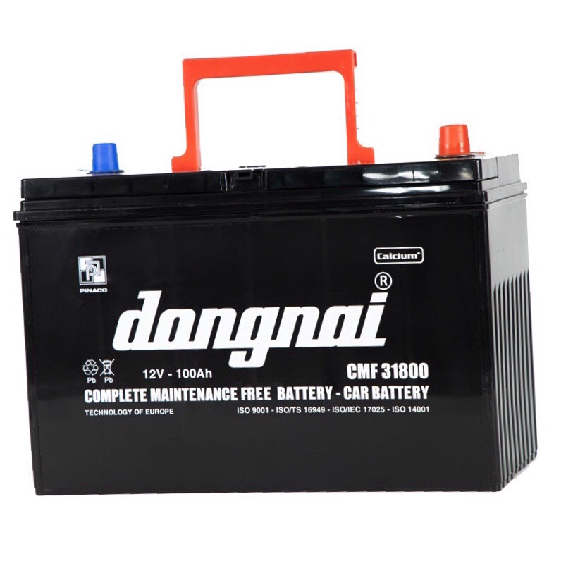 Bình ắc quy 12v khô miễn bảo dưỡng đồng nai CMF 31800 | 12V - 100ah