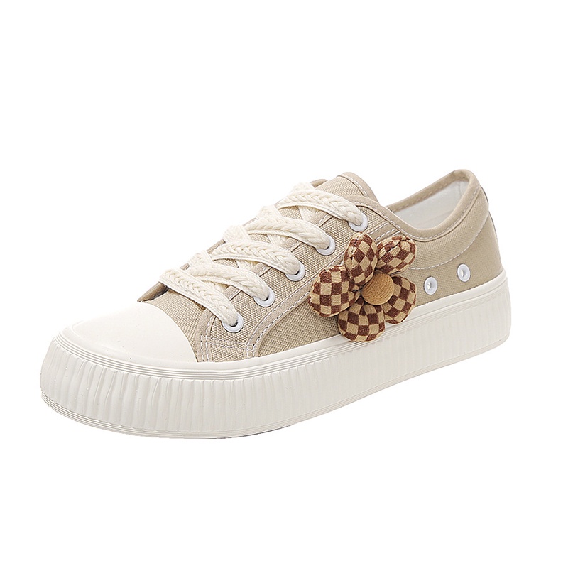 Ielgy Giày Vải canvas Họa Tiết Hoa Chuẩn Bị Cho Nữ