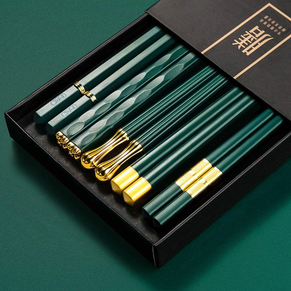 AUGUSTINA Set 5 Đôi Đũa Chống Trượt An Toàn Cho Sức Khỏe
