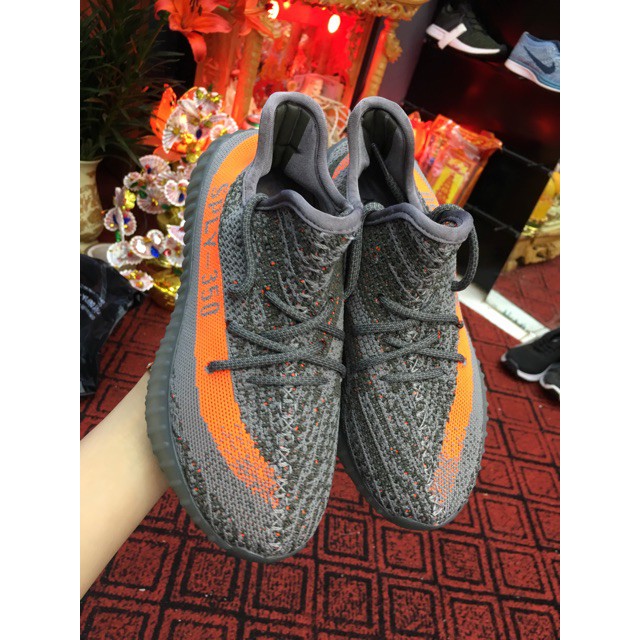 Giày thể thao Sneaker  yeezyboost 350v2 beluga ( ghi vạch cam ) | BigBuy360 - bigbuy360.vn