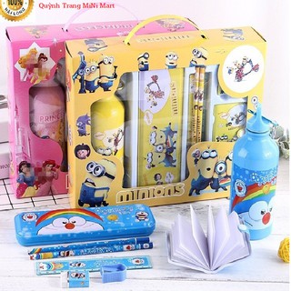 Bộ Dụng Cụ Học Tập 8 Món Cho Bé - Nhiều Mẫu Hoạt Hình Ngộ Nghĩnh