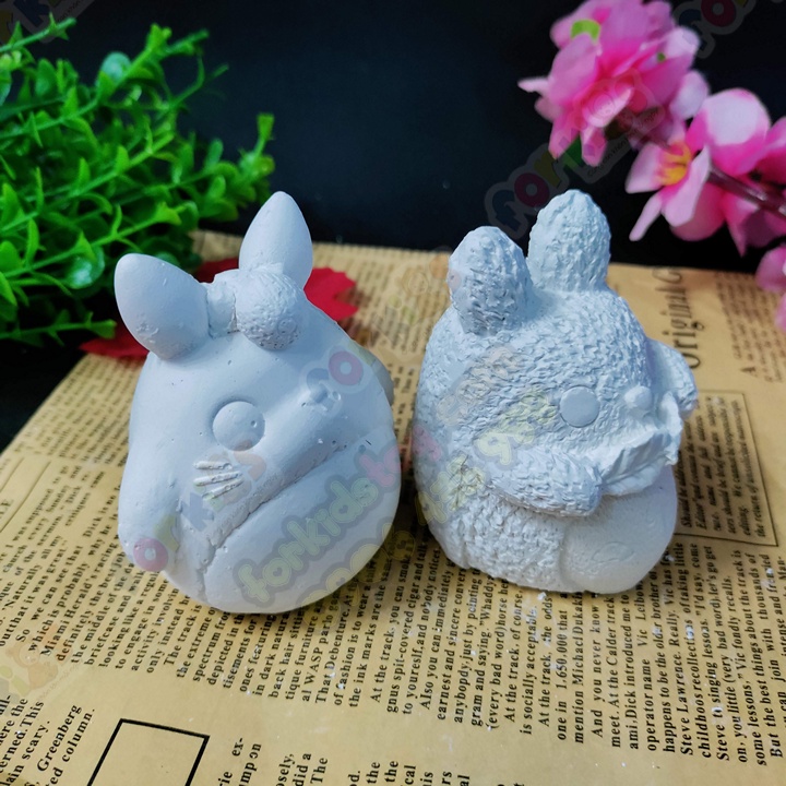 Tượng tô màu chọn mẫu, TOTORO, size M, tượng thạch cao , tô tượng, đồ chơi cho trẻ