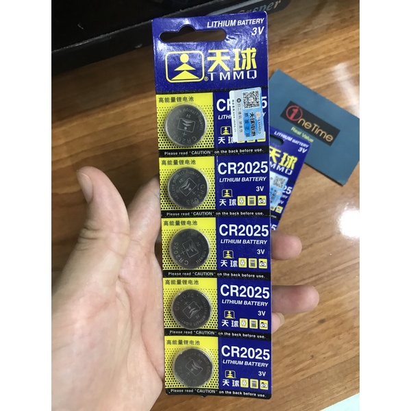 Vỉ 5 viên pin HK CR2025 Lithium Battery 3V - Cmos CR2025