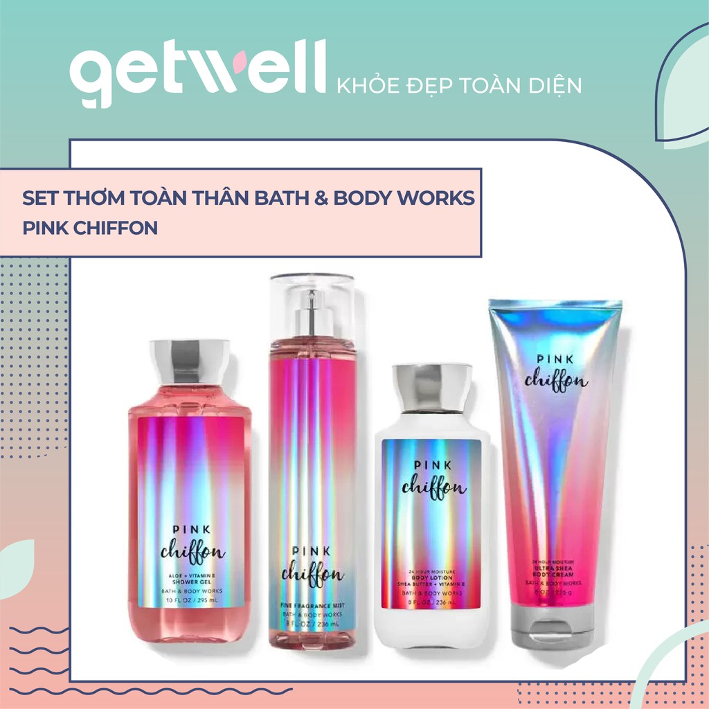 PINK CHIFFON | Sản Phẩm Tắm Dưỡng Xịt Thơm Toàn Thân Bath &amp; Body Works