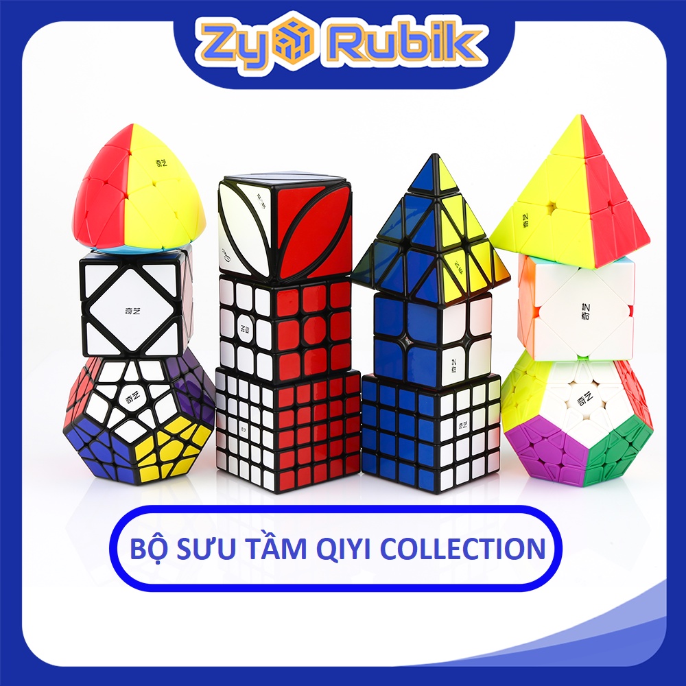 Rubik 3x3 2x2 4x4 5x5 Biến Thể Qiyi - Bộ Sưu Tập QiYi Collection Viền đen, Stickerless - Zyo Rubik